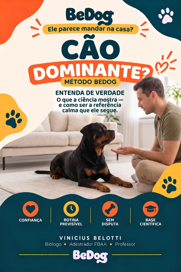 Capa do curso Cão Dominante? — Método BeDog